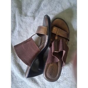 AEROSOLES Brown Wedge Sandals